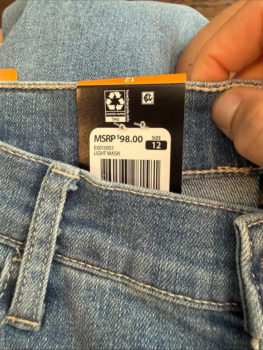 Express Light Blue woman’s bootleg Jeans - Classic Straight Fit size 12